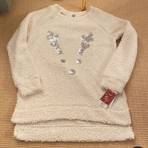 NWT Sherpa reindeer sweater